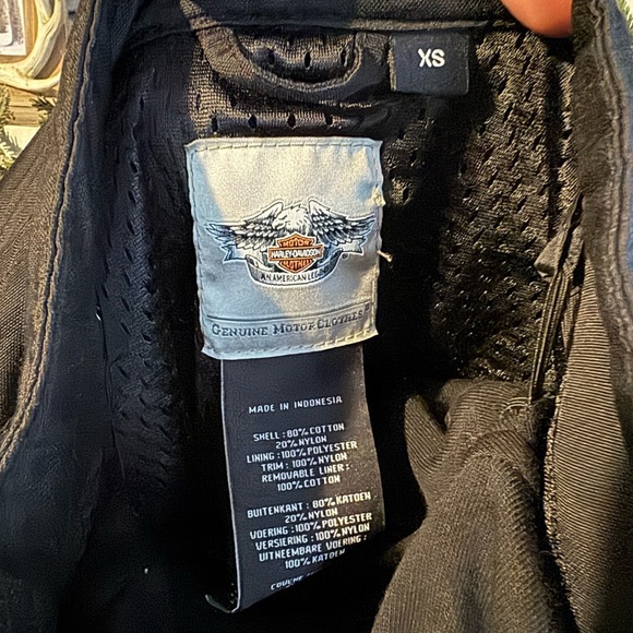 Harley-Davidson Black Jacket/ Vest Combo. SEE PHOTOS AND DESCRIPTION - Picture 6 of 7